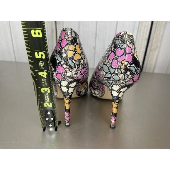 Sam Edelman Heels Colorful Floral Womans Size 6 Party Cocktail Slip On - Picture 5 of 6